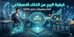 الربح من الذكاء الاصطناعي 2026 (طرق حقيقية للمبتدئين والمحترفين)